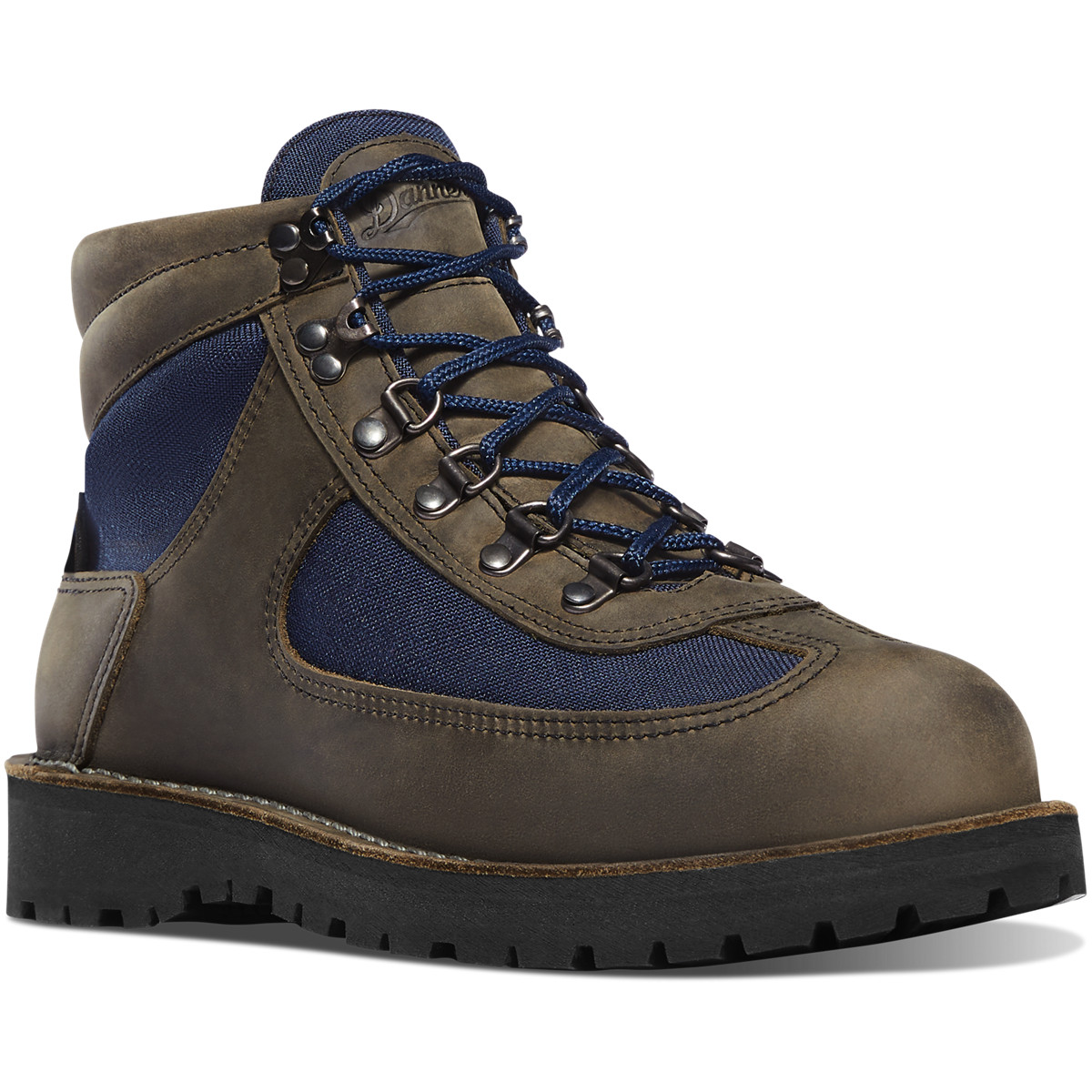 Danner Mens Feather Light Hiking Boots Olive/Blue - IZT965234